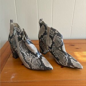 Marc Fisher Snakeskin Bootie